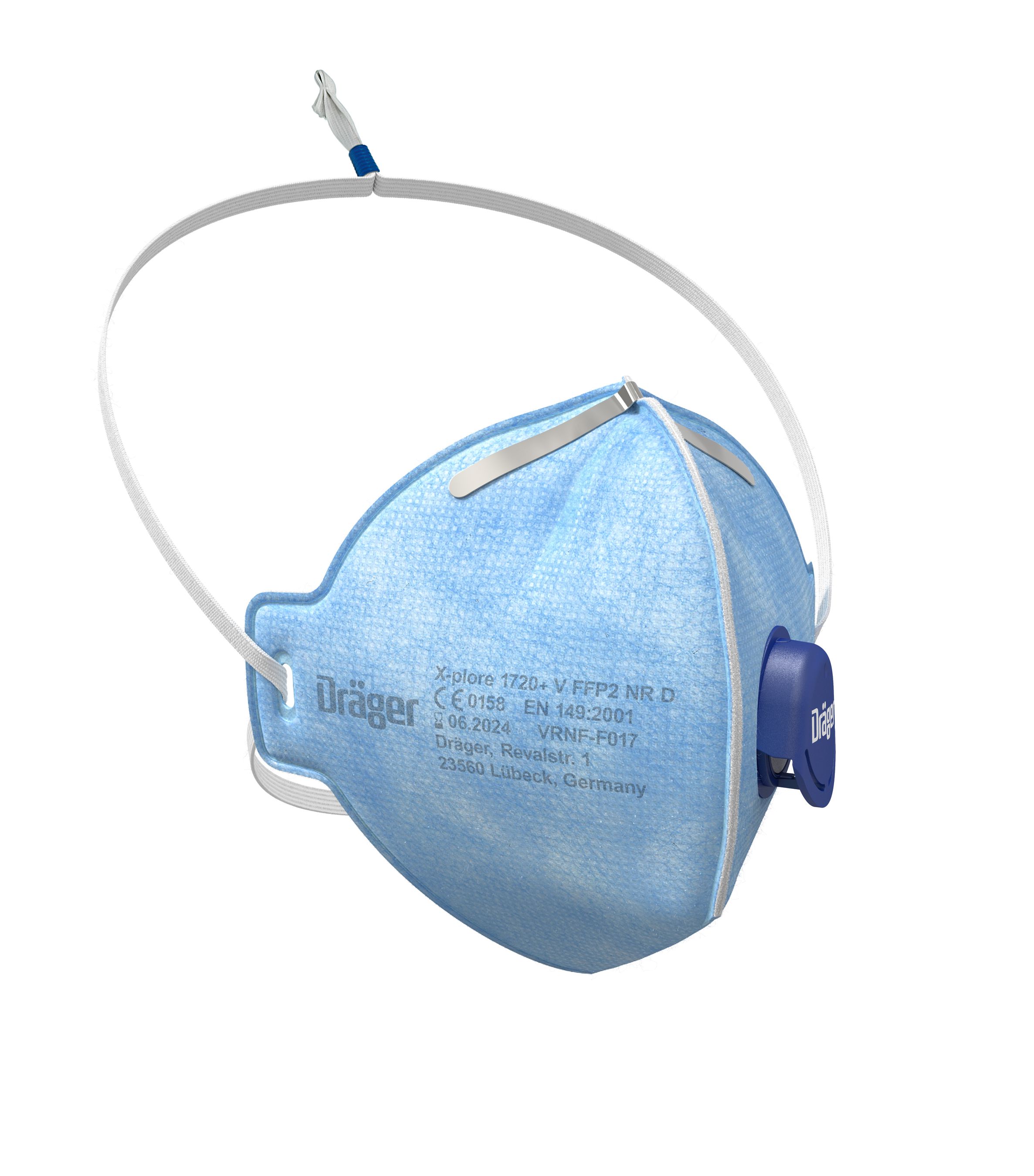 DRÄGER Partikelfiltrierende Halbmaske X-plore® 1720+ V FFP2 NR D