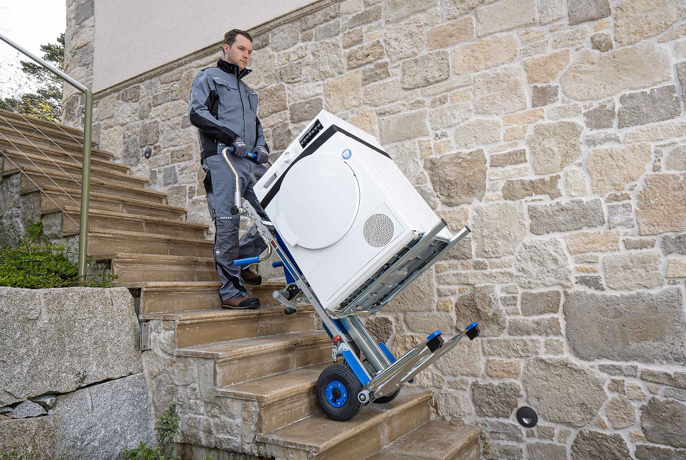 Elektro Treppensteiger  Sano Liftkar Neo SAL 140 kg FOLD-L, runder Griffbügel, klappbar