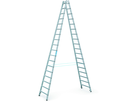 Bockleiter Coni B 5140 mit Sprossen, Arbeitshöhe 6.15 m