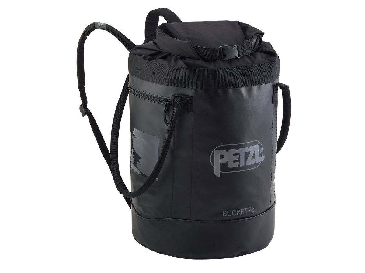 PETZL Transportsack BUCKET, 45 L, schwarz
Standfester Transportsack aus Segeltuch
Material: Polyester, Polyurethan