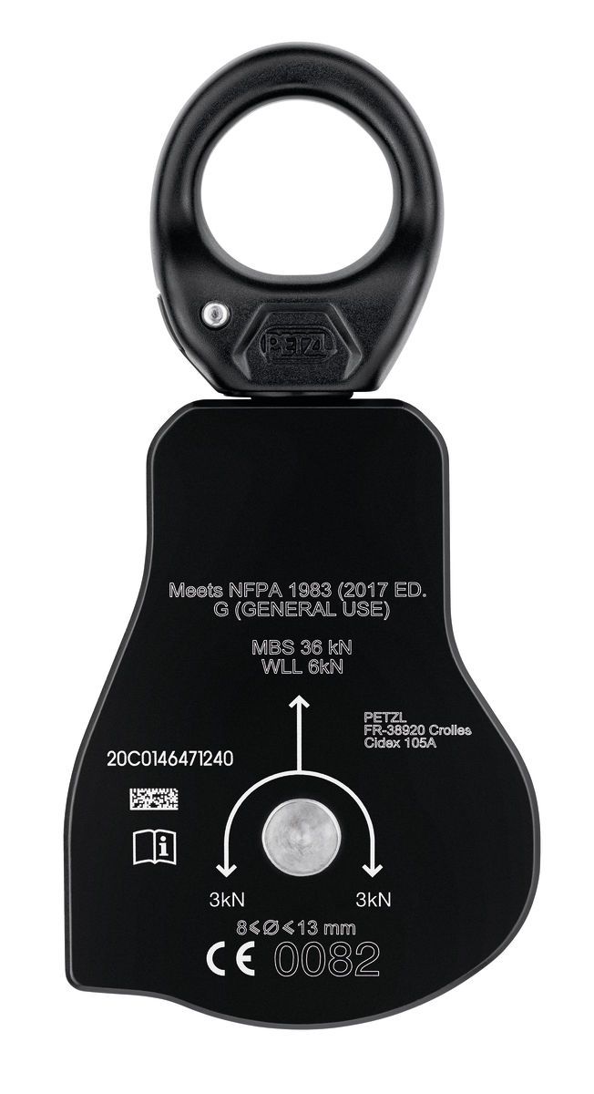 PETZL Umlenkrolle SPIN L1D, gelb