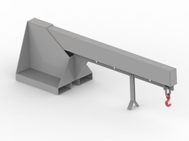 Stapler-Kranarm SKR-2, starr, 2000 kg