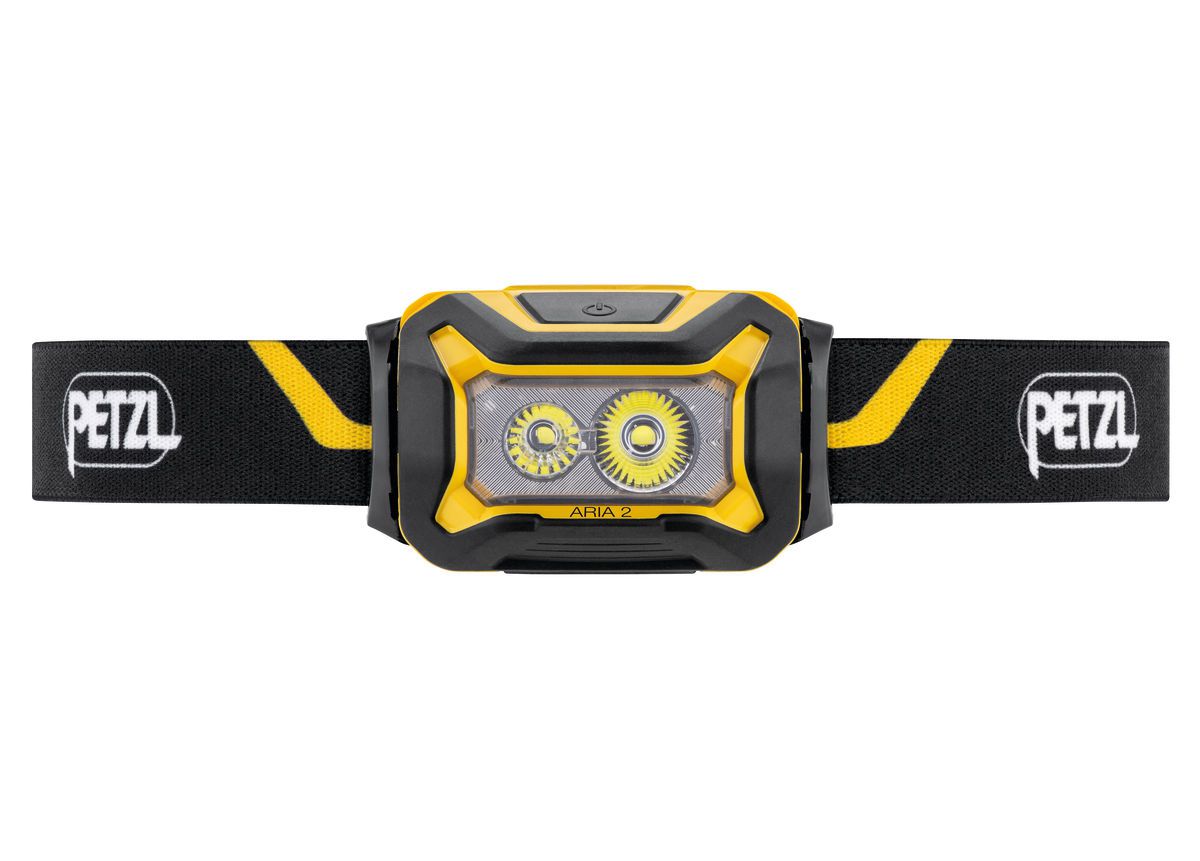 PETZL Hybridstirnlampe ARIA 2, 450 Lumen, gelb/schwarz