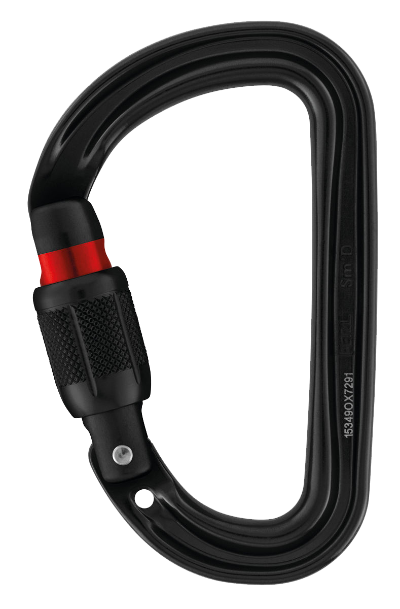 PETZL Karabiner Sm'D, Screw-Lock, schwarz