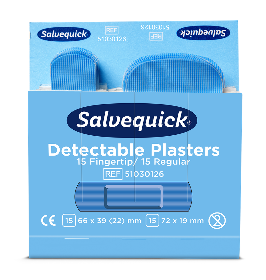 Cederroth Salvequick Blue Detectable Pflastermix