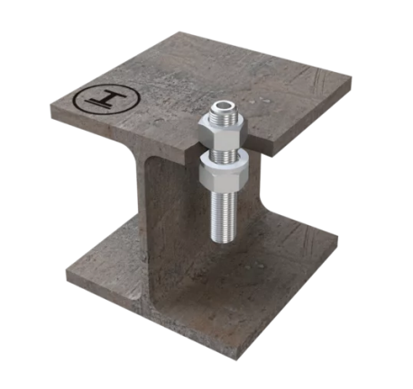 Einbauhülse für ABS-Lock-I, zum Kontern in Stahl, 100 mm