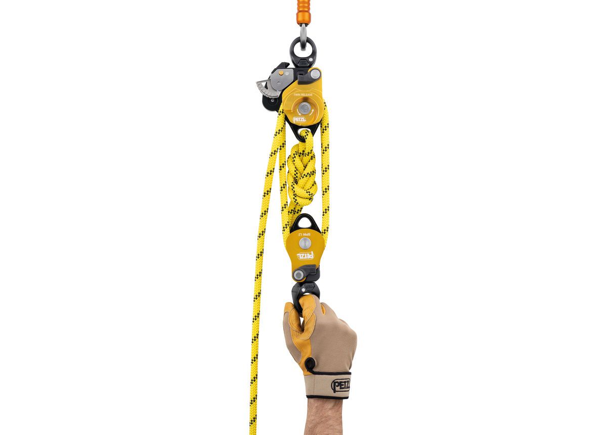 PETZL Doppelte Umlenkrolle TWIN RELEASE
