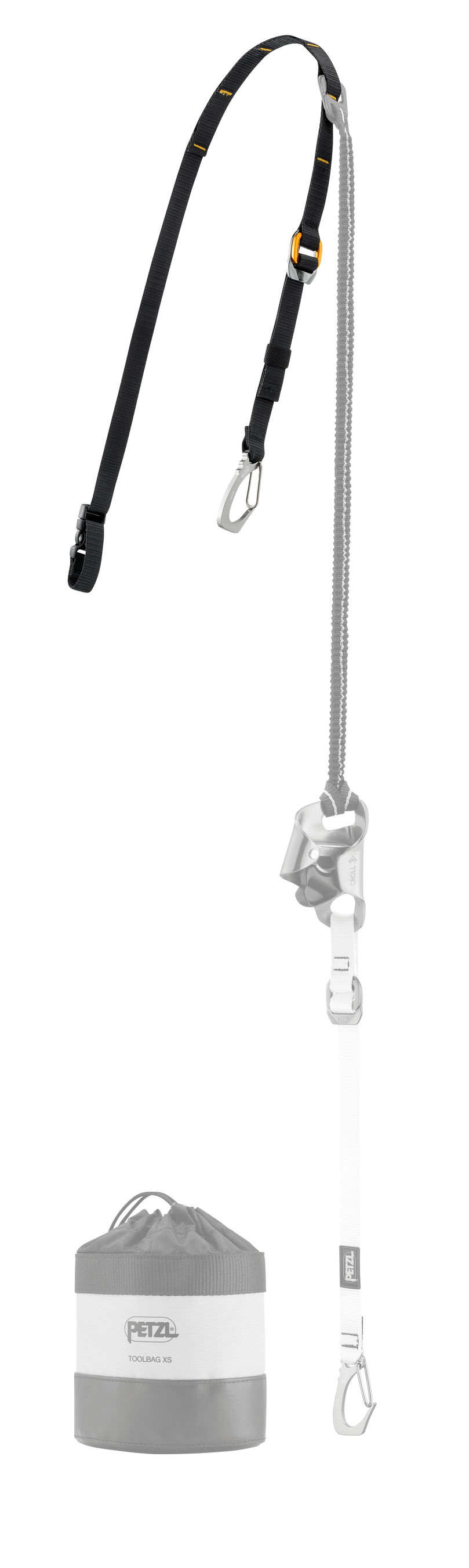PETZL Oberer Riemen für KNEE ASCENT LOOP und CLIP