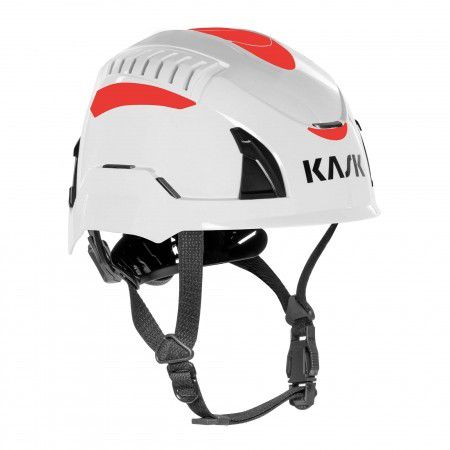 KASK Helm Quantum Cabrio, Weiss/Rot