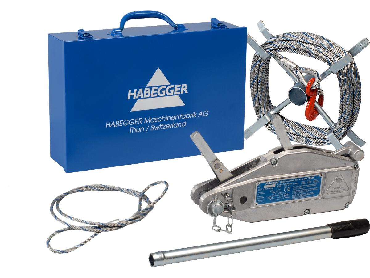 Habegger Handseilzuggerät HIT-06-GG 0.6t Grosse Grundausrüstung
